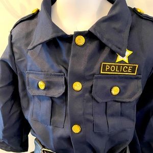 Childs police officer costume, size 3-4T